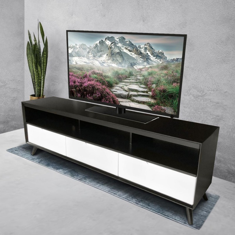 Panther Boxer Black and White TV Stand