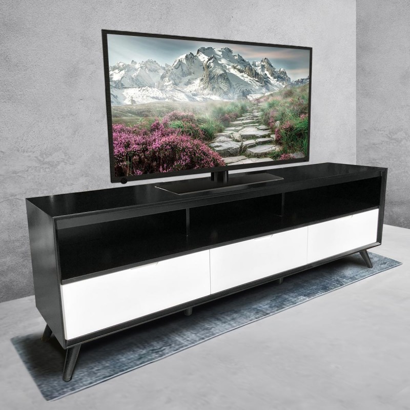 Panther Boxer Black and White TV Stand