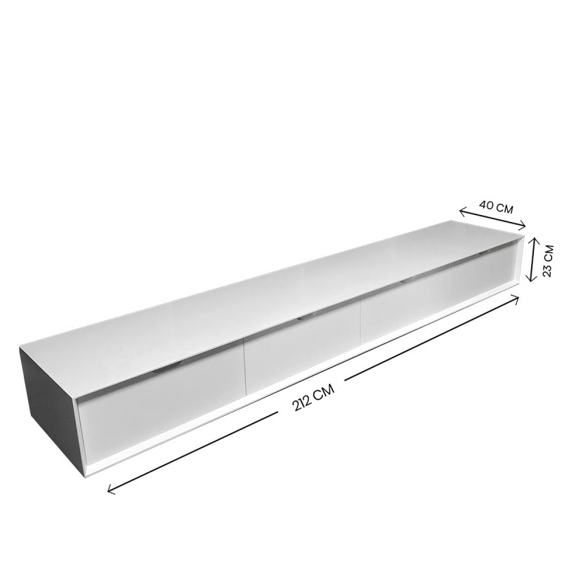 Panther White TV Stand