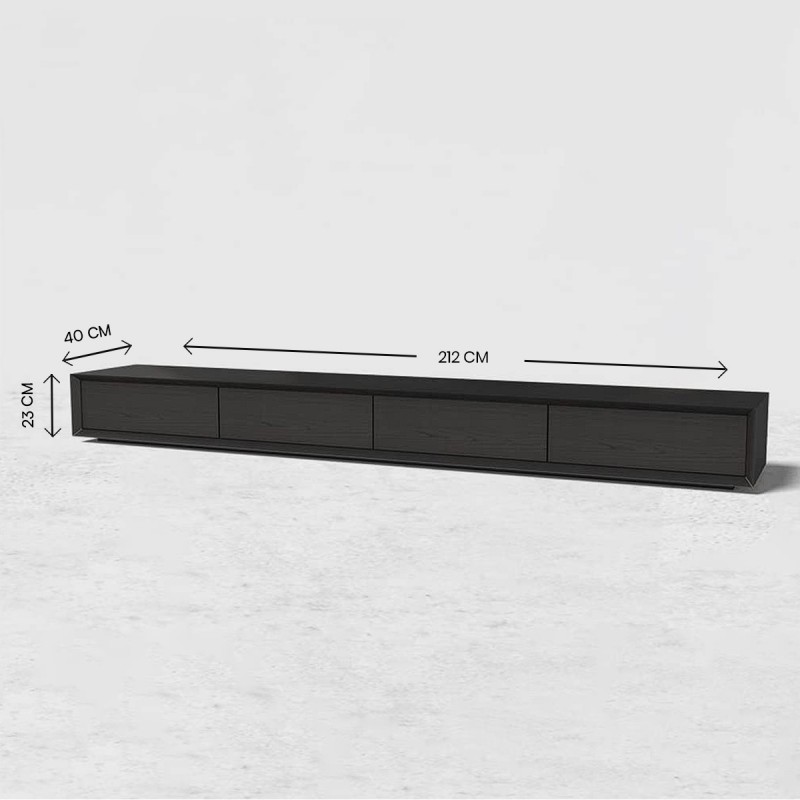 This low-profile TV stand is a commodity that is modern, sleek, and eye-catching. The forward edge has a smooth luster enhanced by the delicate chrome metal handles, creating a genuine eye-catcher. Sleek and elegant, this TV stand has a steep design with clean lines and a fundamental aspect, making it an ideal supplement to any area in the house. Not only can a blocky roleplaying store your cable box and playstation, but it may also be used to display artwork, decorations, and nick-knacks. This TV stand will add a dash of minimalist appeal to your modern design. It has an elegant, understated design that maximizes utility.
