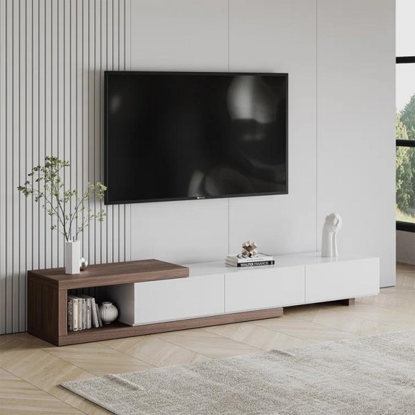 L Nino Tv Console | 55 inch Tv stand | 65 inch Tv stand | 6Ft Tv Console