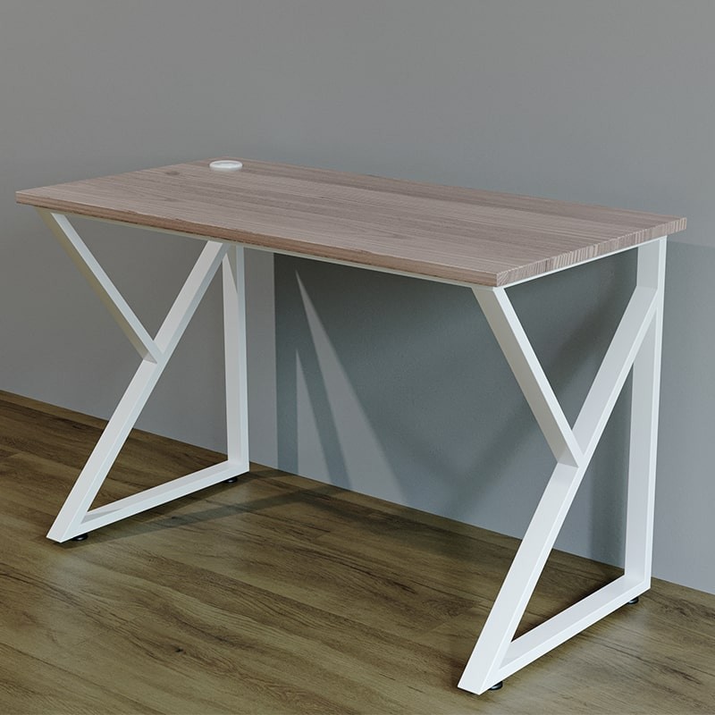 Upgrade your workspace with this sleek and durable 5ft office table, now featuring a K-type frame for enhanced stability and style.