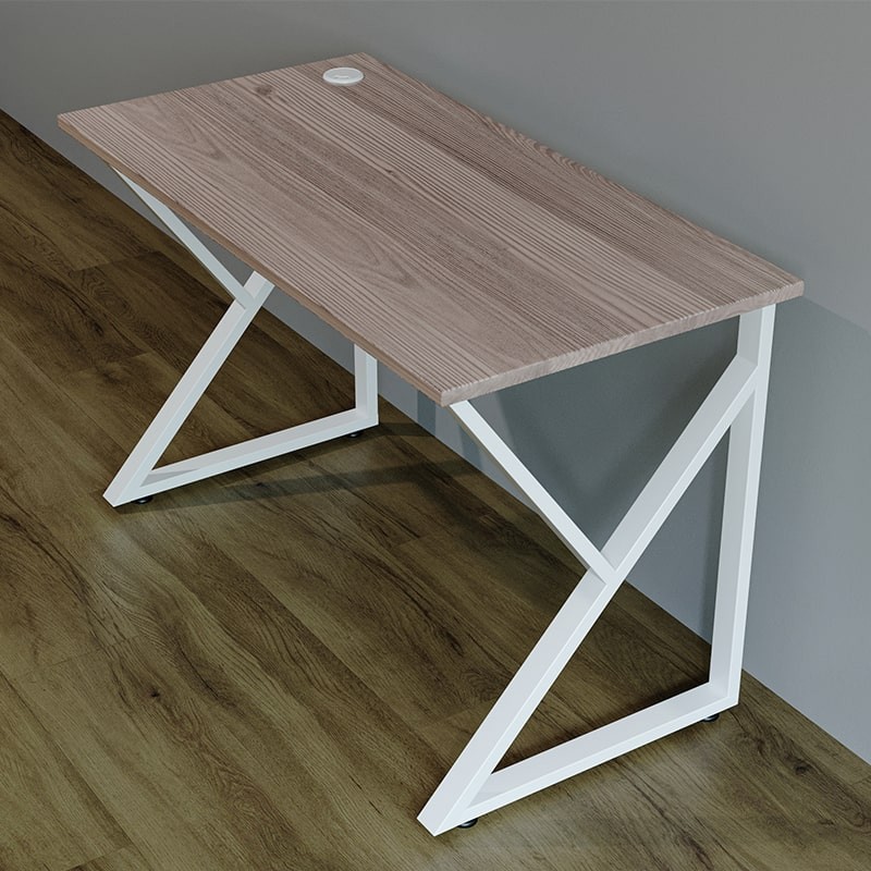 Upgrade your workspace with this sleek and durable 5ft office table, now featuring a K-type frame for enhanced stability and style.
