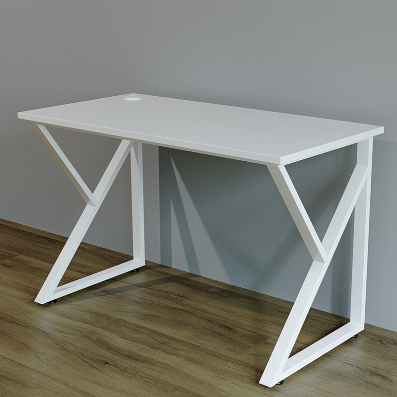 Elevate your workspace with this modern 4ft all-white office table, designed for both style and durability.