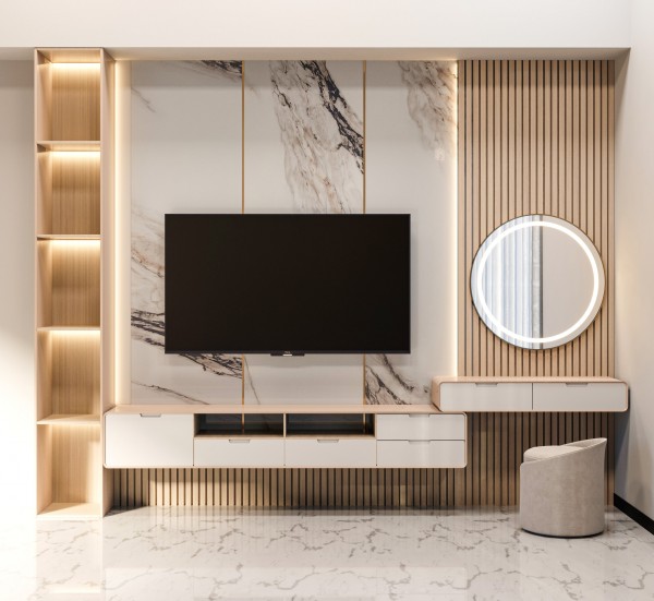 Sahara Wall mount Tv console | Tv wall unit | Tv wall decor