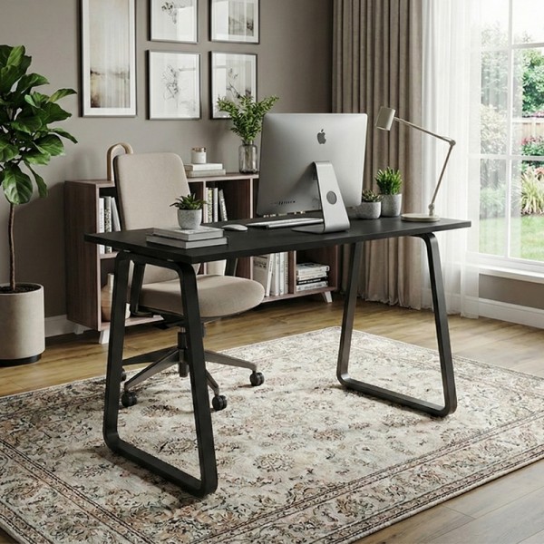 Zen Office table white | Modern office table | 4ft computer table