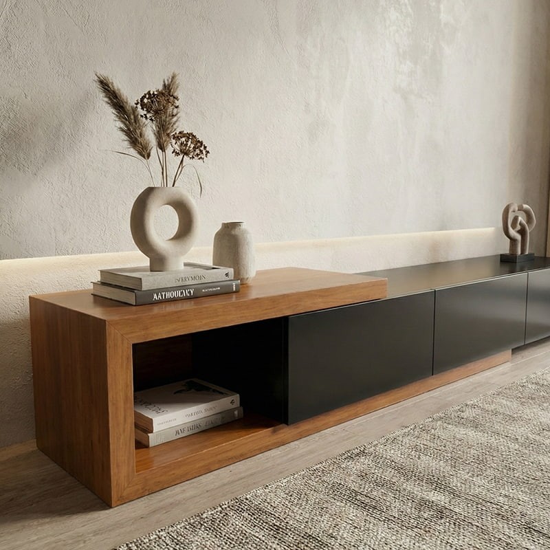 L Nino Tv Console | 55 inch Tv stand | 65 inch Tv stand | 6Ft Tv Console