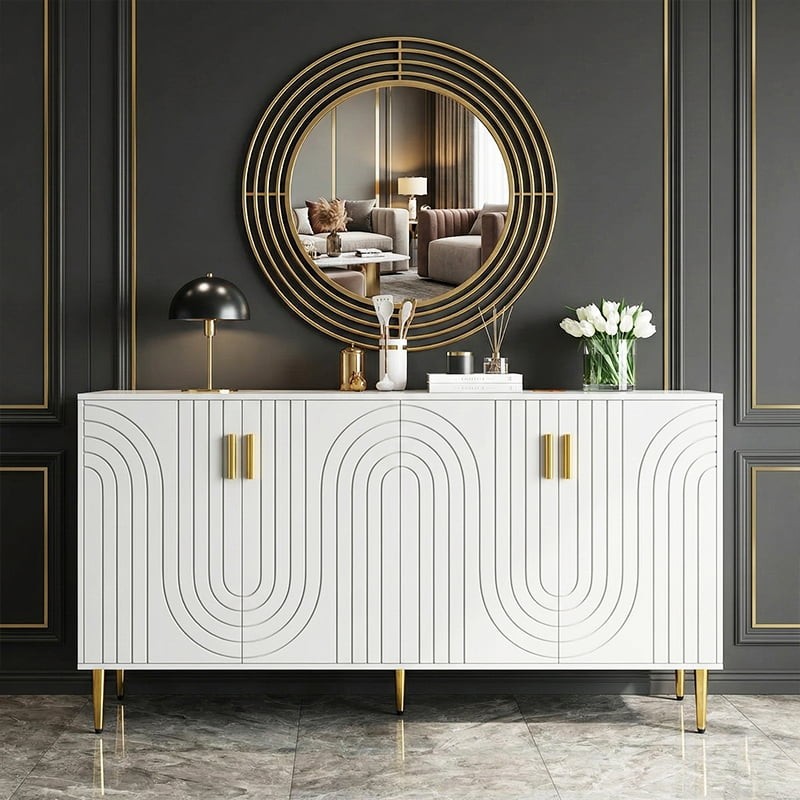 The Luna Arched Groove Sideboard