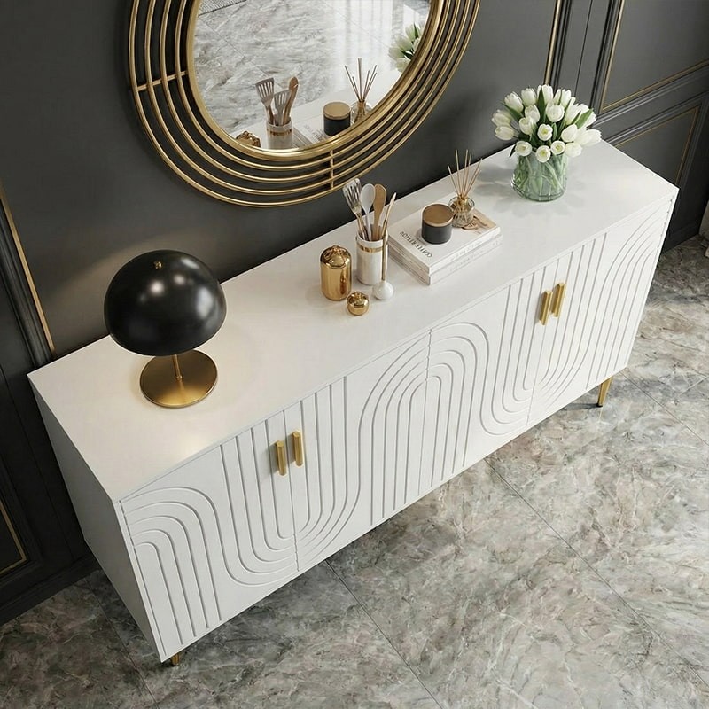 The Luna Arched Groove Sideboard